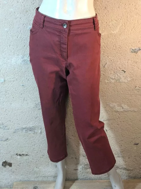 Pantalon jean rouge online femme