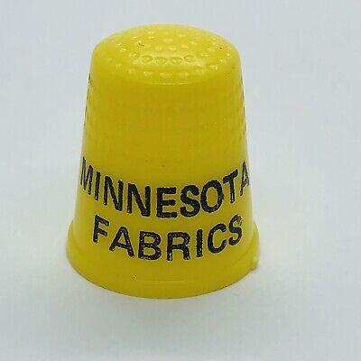 Vtg Plastic Advertising Thimble - Minnesota Fabrics