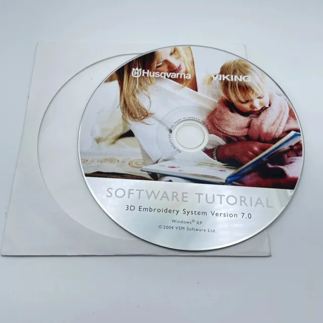 Husqvarna Viking 3D Embroidery Software Tutorial CD Only Windows XP Version 7.0