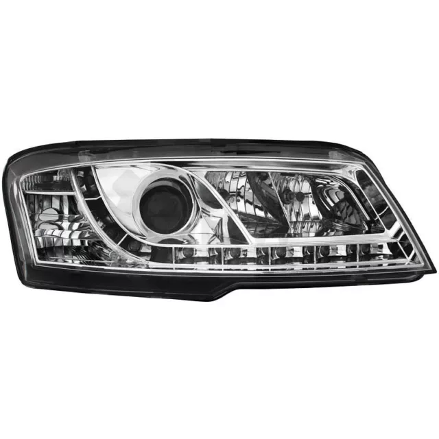 2x D-Lite Faro per Fiat Stilo 01-08 Luce Diurna LED R87 Cromo 61O