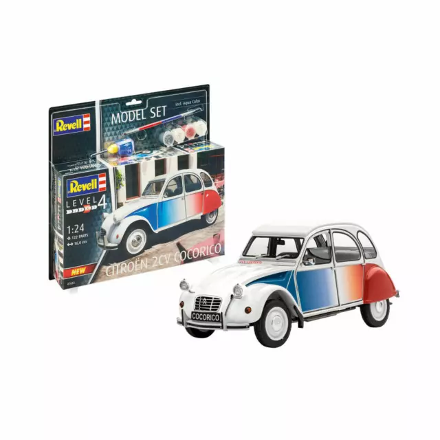 Revell Model Set Citroën 2 CV Cocorico Model Kit avec Paints & Glue 67653