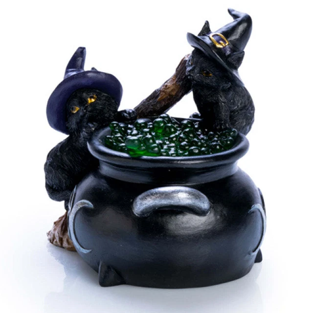 Chat noir sur boîte de chaudron - AZ Beautyk