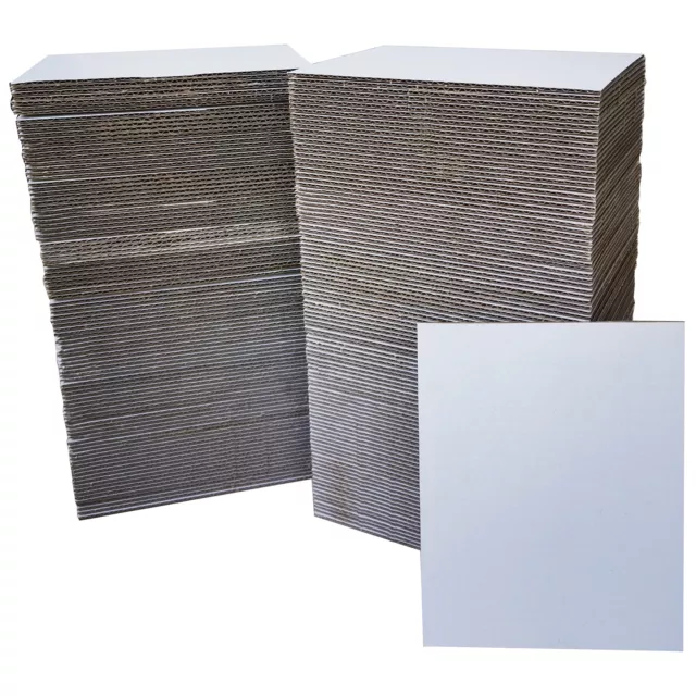 200 Packs 4x6 Inch Corrugated Cardboard Sheets, Premium Corrugated Pads Cardb...