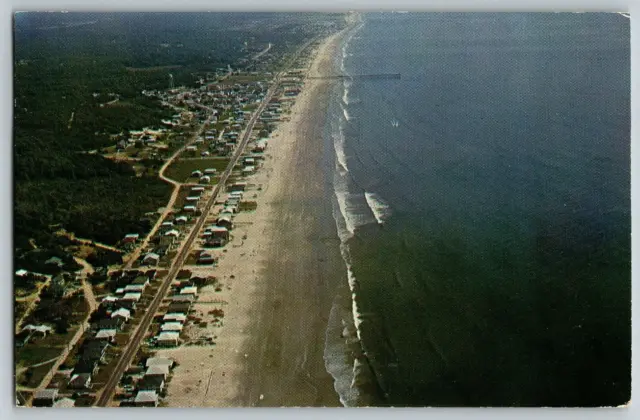Greetings from S.C.'s Grand Strand, Aerial View - Vintage Postcard - Posted