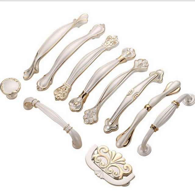 1Pcs/2Pcs French Style Furniture Kitchen Cupboard Bar Door Knob Handle Drawer 2