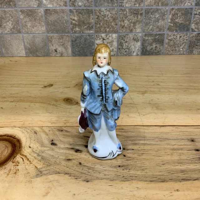VINTAGE BLUE BOY Porcelain Figurine Occupied Japan 4.57 PicClick