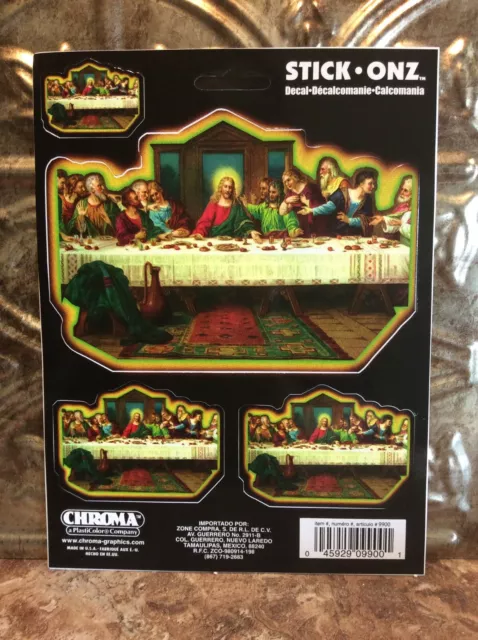 Chroma Stick-Onz “THE LAST SUPPER” Sticker/Decal Set Of 4