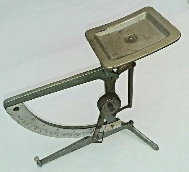 Alte Briefwaage,Federwaage Bürotechnik max 1 kg- Dekoration S  71 2