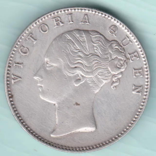 East India Company 1840 Victoria Queen One Rupee Silver Coin In Top Grade