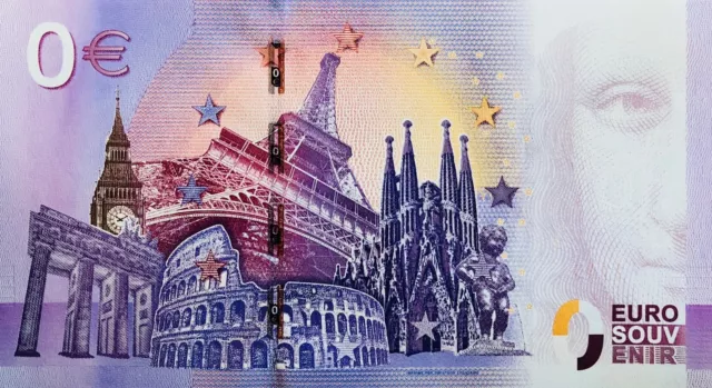 Billet 0 Zero Euro Souvenir Touristique Chateau Guillaume Le Conquerant 2016 2