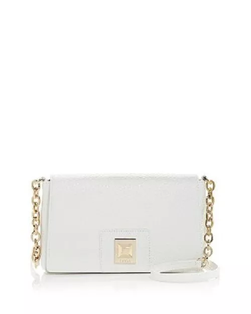 Furla Joann Pochette S Avorio G Small Crossbody Bag White With Dust Bag ~ New!!