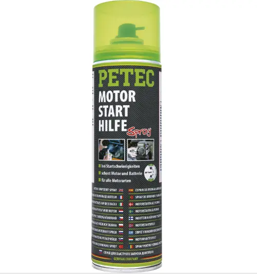 Petec 70450 Motorstarthilfe Spray Cold Start Starterspray Petrol Diesel 500ml