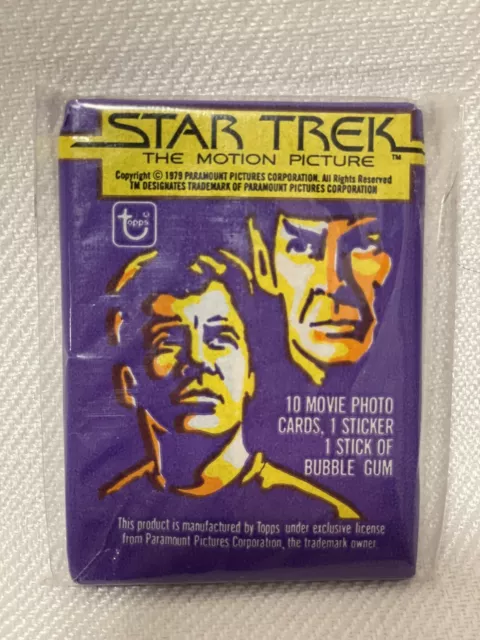 [1979] Star Trek The Motion Picture Collectible Trading Cards TOPPS Wax Pack NIP