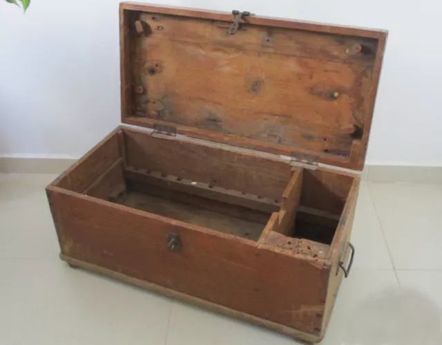 Large Carpenter's Tool Chest Carpenter's Trunk Pinewood Carpenters Vintage Pine