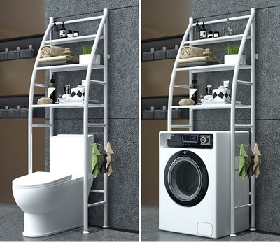 UNHO Scaffale Sopra la Toilette nero Scaffale Sopra lavatrice Mensola della Toilette Mensola Portaoggetti Bagno Scaffale Bagno Mobile da posizionare sopra il WC con 2 ripiani Salvaspazio 