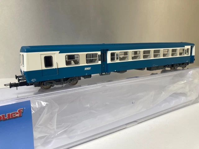 Train HO - Remorque bleue XRab 8912 autorail JOUEF