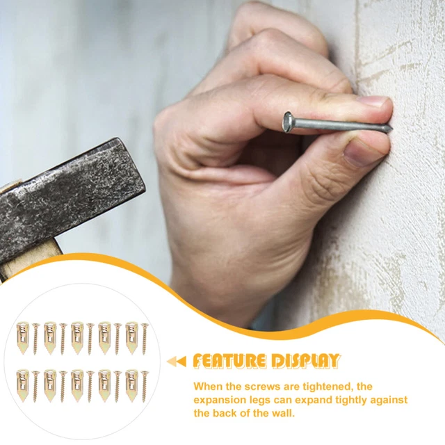 Viti Autoperforanti Per Cartongesso - Kit 60 Pezzi Con Tasselli E Viti M4 - Foto 3