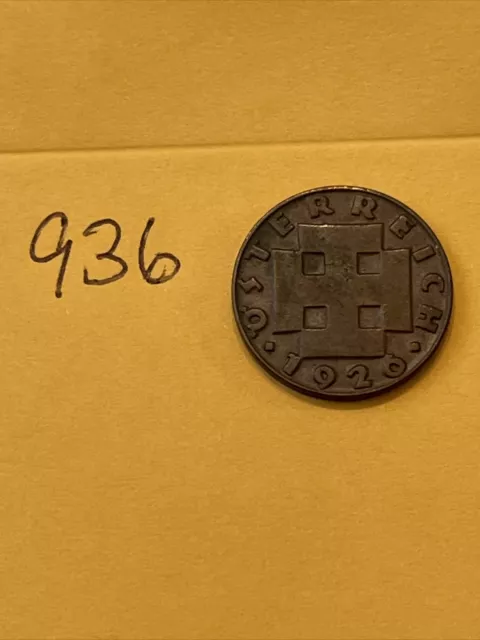 1926 AUSTRIA  - 2 GROSCHEN - KM#2837 - World Coin