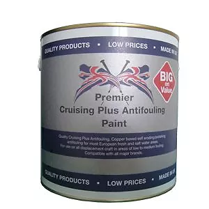 Premier Cruising Plus Antifouling 2.5 ltr - Light Blue anti foul boat paint