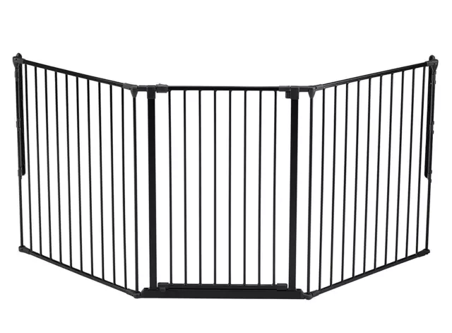 Babydan Scandinavian Extra Tall Flexible Pet and Dog Gate 90-223cms Black