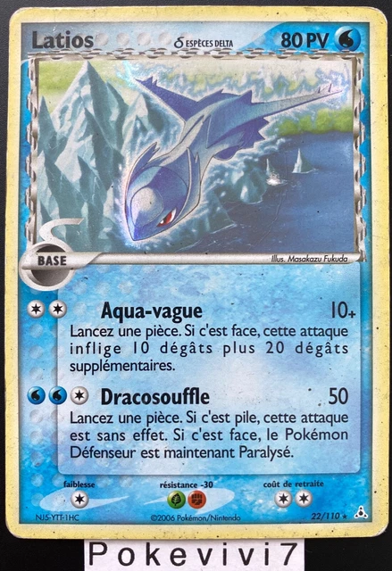 Carte Pokemon LATIOS 22/110 Holo Bloc EX Fantômes Holon FR