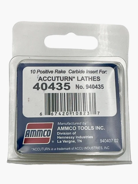 フォントラ 0.017 Radius Carbide Cutters AMMCO 6918-6 Positive Rake Carbide