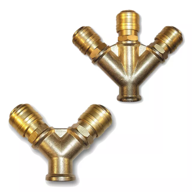 Druckluftverteiler mit Kupplungen druckluftanschluss luftweiche Druckluft 3/8"