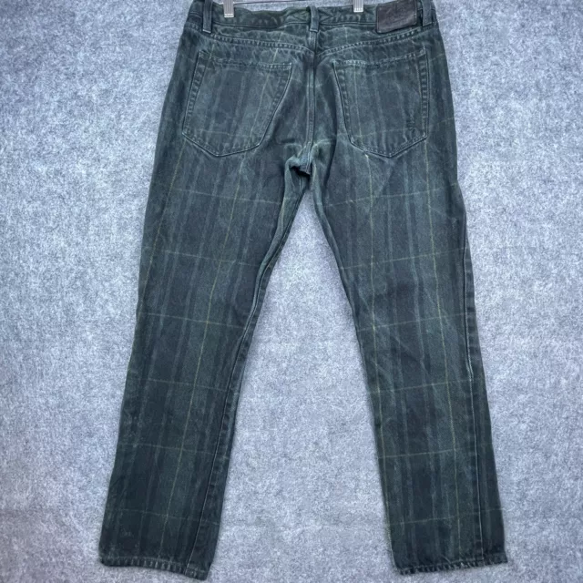 Ralph Lauren Rugby Jeans Mens 32 x 30 Plaid Tartan Vintage Slim Preppy Academia 2