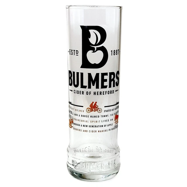 Personalised Pint Glass & Bottle/Can of Cider in Silk Gift Box - Apple
