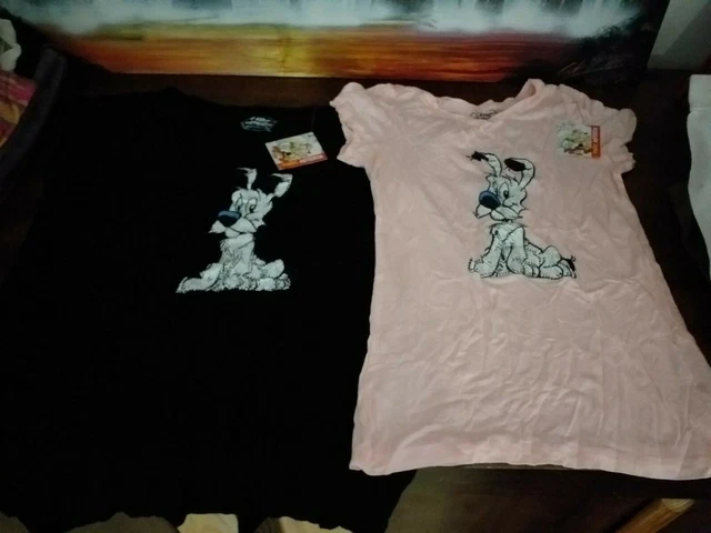 T-shirt Astérix - Idéfix Le Chien - Blanc Coton - Marque LOGOSHIRT - Homme - Neuf Avec Étiquettes