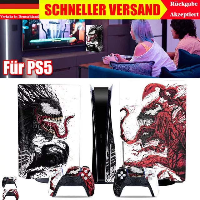 DHL Für PlayStation5 Aufkleber Venom Disk Edition, PS5 Aufkleber, Sticker.