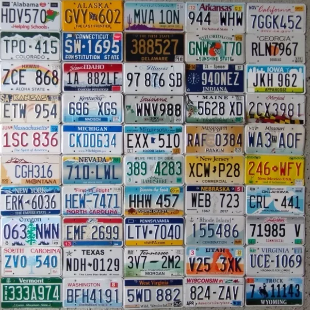 USA Nummernschildset Alle 50 Staaten/Kennzeichenset /license plate set all 50