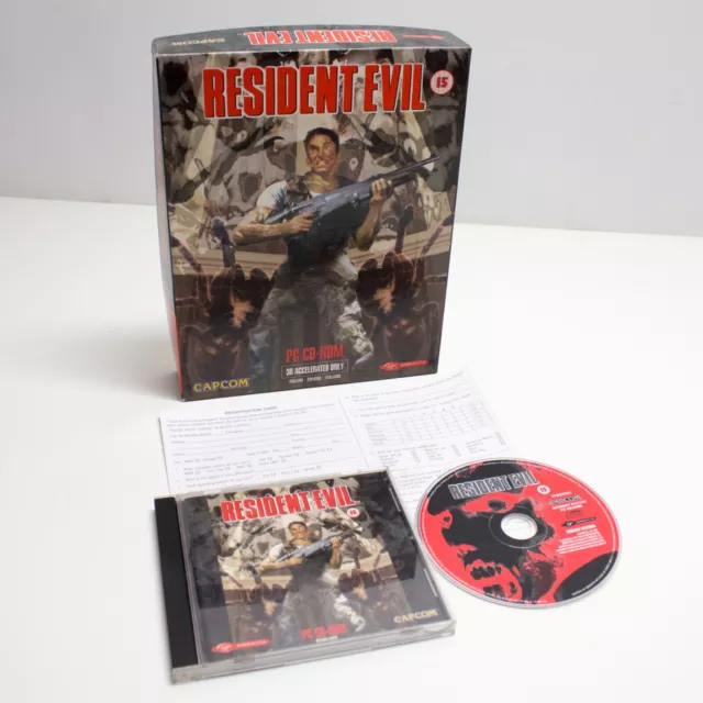 Big Box Game - RESIDENT EVIL PC CD-ROM - Capcom Survival Horror - In perfette condizioni (1996)