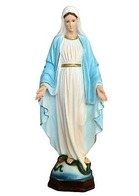 Statue Madonna Immaculate CM 60 IN Resin With Eyes Of Glass - Made IN Italy