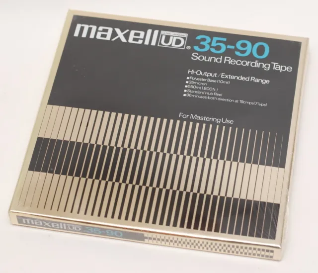 Lot of 3 - Maxell UD 35-90 Sound Recording Reel to Reel Tape in Boxes 7”