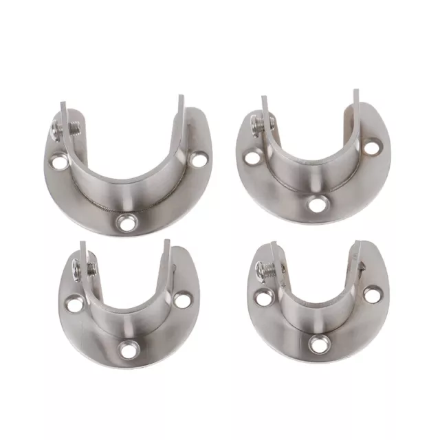 19/22/25/32mm Wardrobe Bracket Stainless Steel Rod Socket Flange Rod HolderB'm'