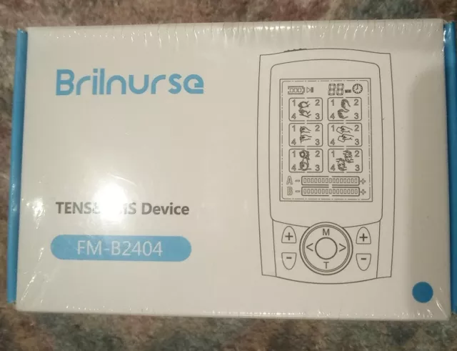 TENS Unit Brilnurse TENS & EMS Device FM-B2404 Muscle Stimulator