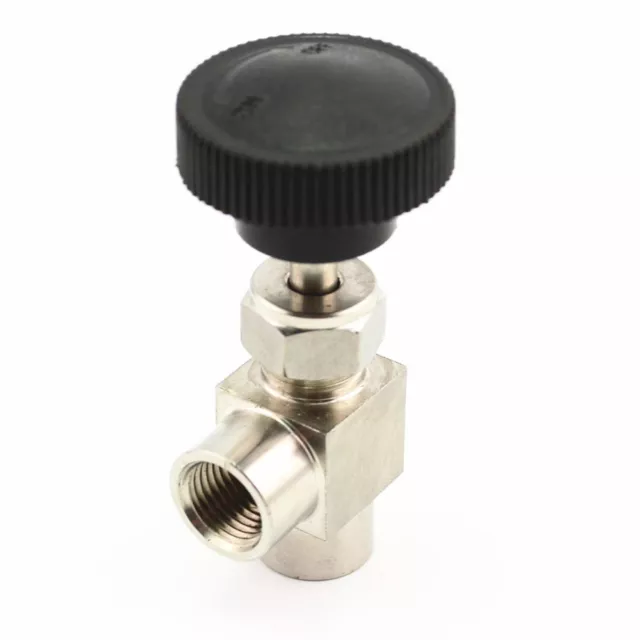 Stainless Steel 304 Needle Valve 1/4'' Right Angle Female Thread Water Gas Oil