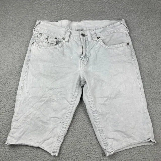 True Religion Cut Off Shorts Mens Size 34 Jeans Denim