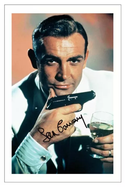 SEAN CONNERY Signed Autograph PHOTO Fan Signature Gift Print JAMES BOND