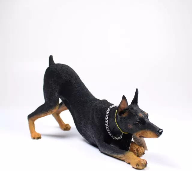 Doberman Figurine Black Mydog