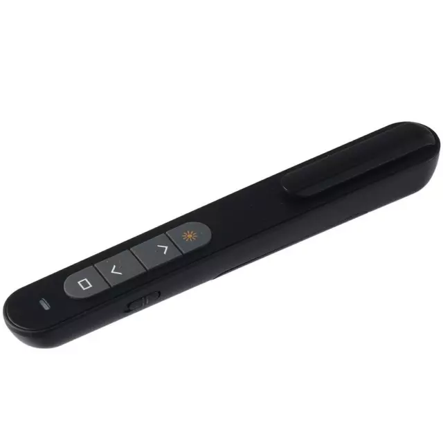 Black Pointer Pen Red Light Volume Control Slide Advancer  Office