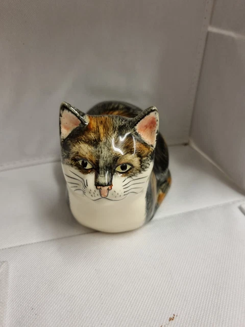 Babbacombe Ceramica Gatto Accovacciato Position Ceramica Figura