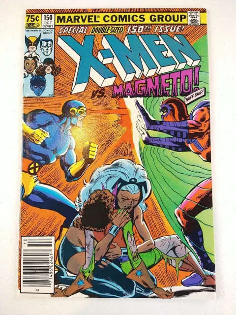 The Uncanny X-Men #150 Newsstand (1981 Marvel Comics) VF+ Vs Magneto, Origin