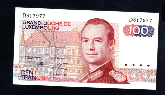 LUXEMBOURG " Baisse de Prix " Billet 100 Francs 1980 NEUF/UNC P.57-D