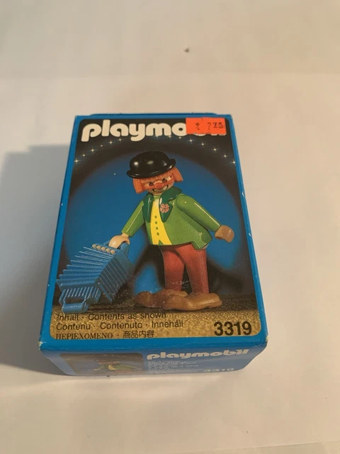 Playmobil 3392 Cirque - 2 Clowns Musiciens 1987 - NEUF En Boîte Vintage