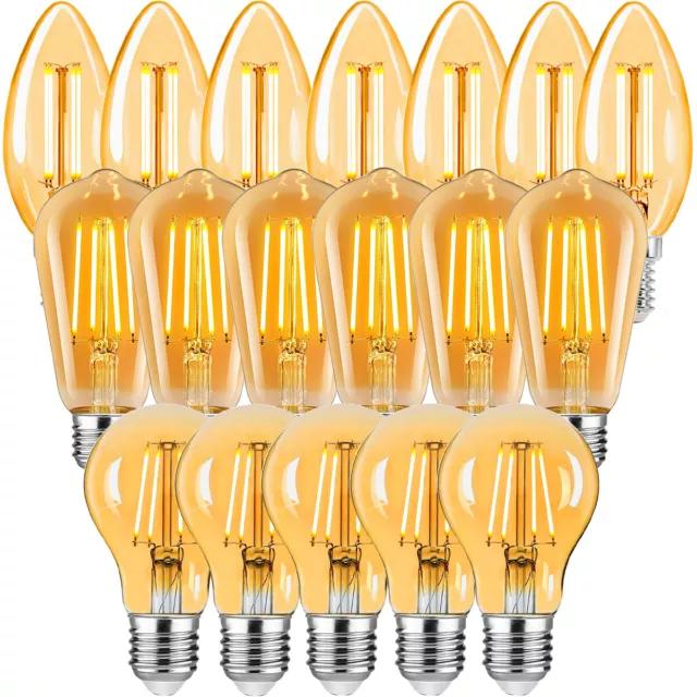 E27 LED Glühbirne 4W Vintage Edison Filament Retro Leuchtmittel Bulbs Warmweiss