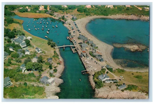 c1960's Aerial View Of Perkins Cove Ogunquit Maine ME Unposted Vintage Postcard