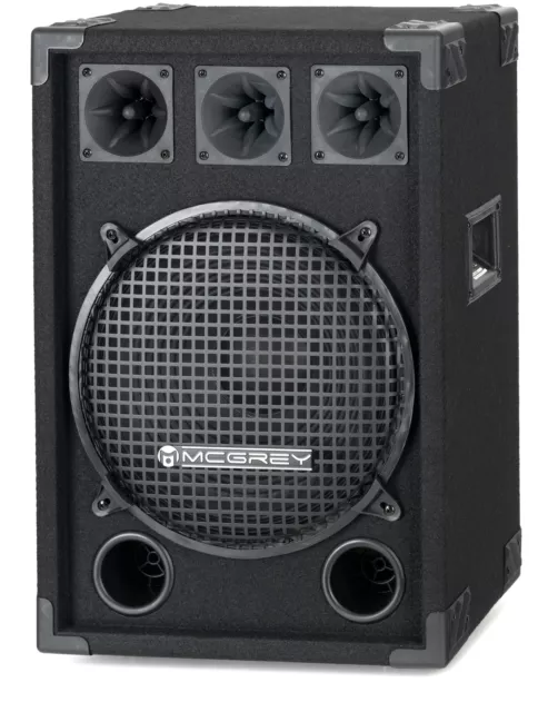 DJ PA Lautsprecher Disco Bass Box 12" (30cm) Subwoofer 2-Wege Club System 600W