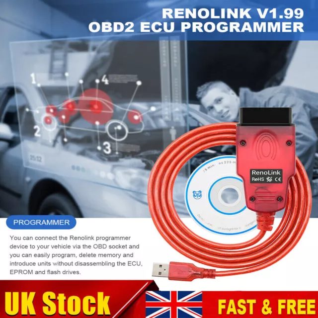 OBD2 Car Diagnostic Tool Renolink V1.99 ECM UCH ECU Programmer V1.99 for Renault